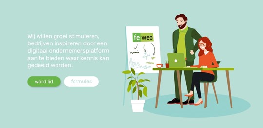 voorbeeld flat design