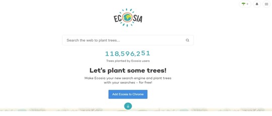 ecosia zoekmachine