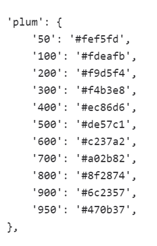 hexadecimale kleurencodes