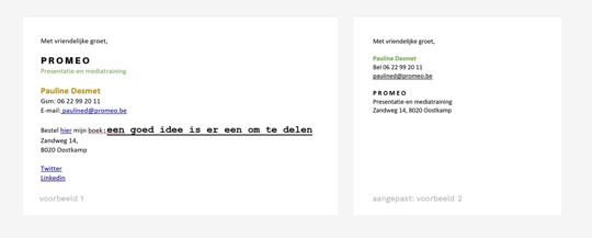 visual emailhandtekening