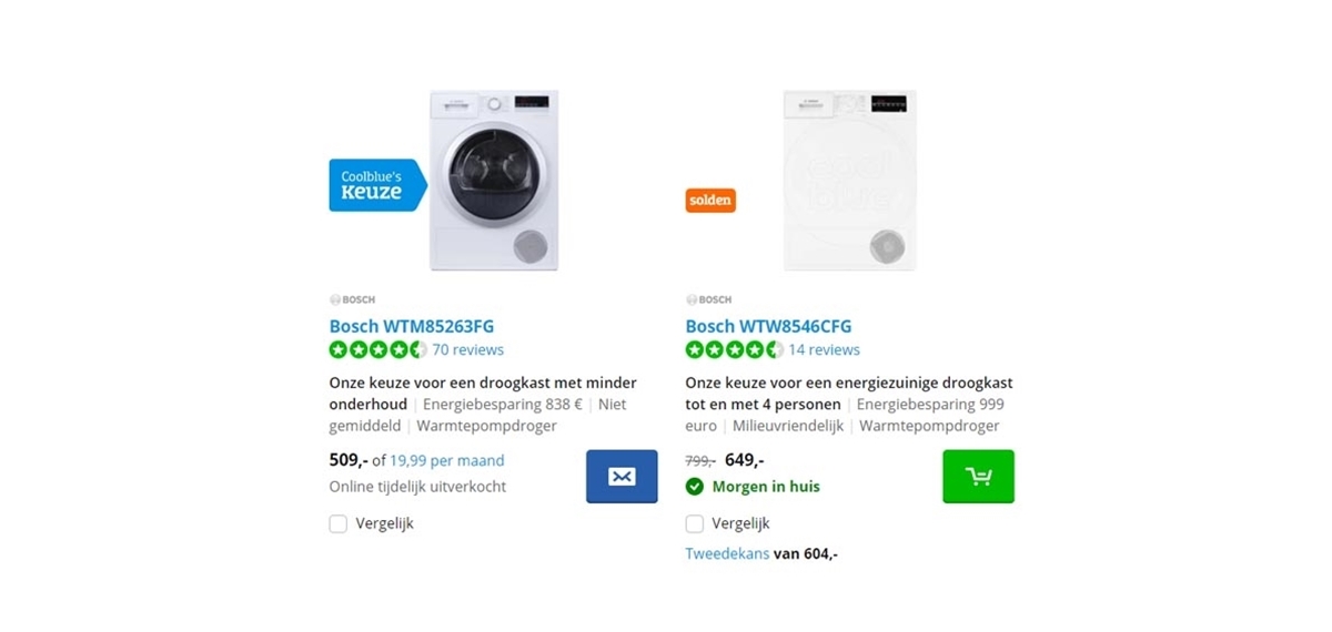 coolbue voorbeeld webshop