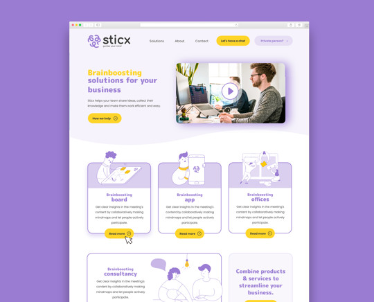 sticx webdesign mockup