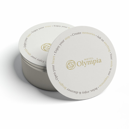 bierviltje mockup olympia