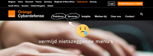 websitenavigatie